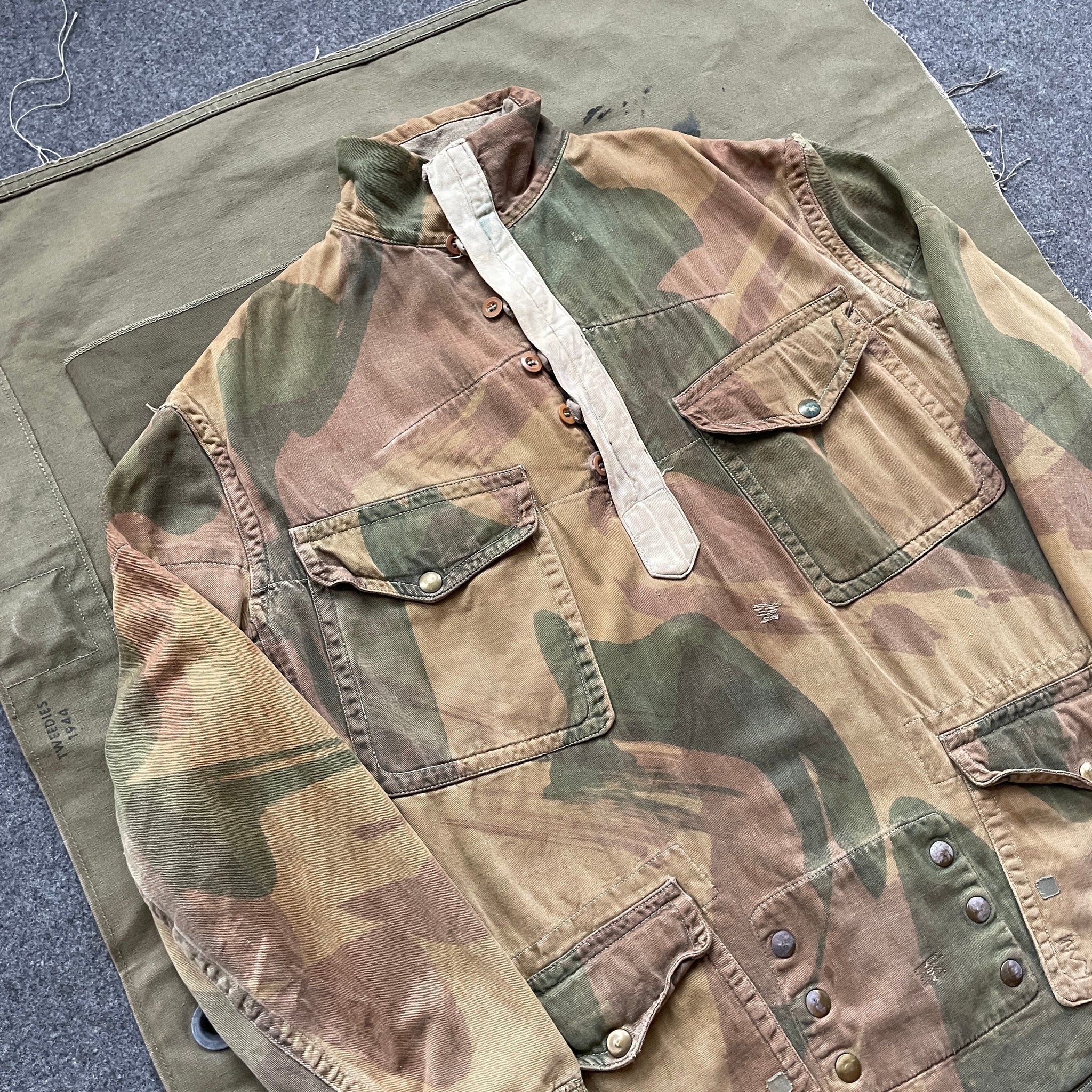 正規品 smock 1950s Para 50s BELGIAN ARMY - DENISON SMOCK - htii.edu.kz