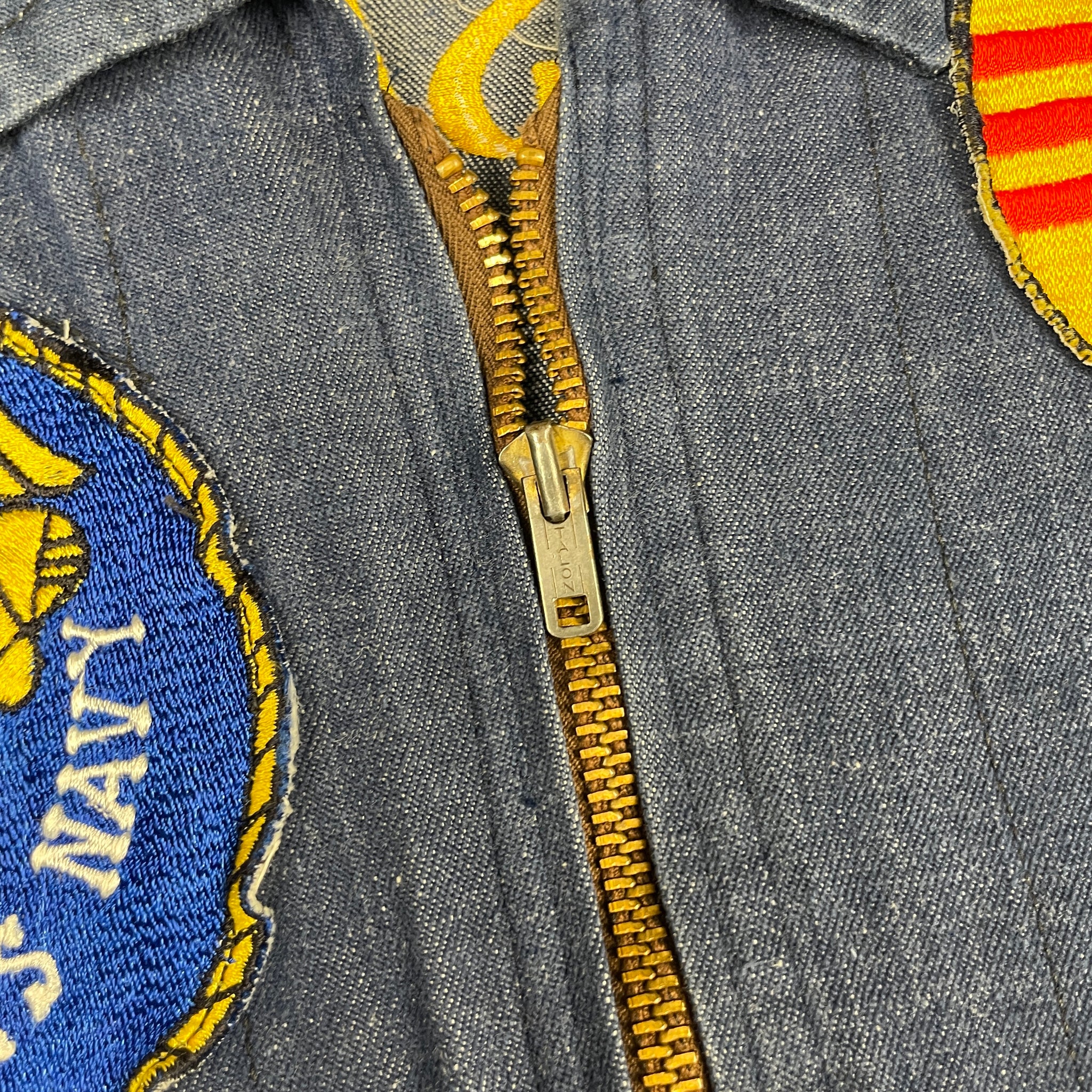 US Navy Vietnam War Denim Souvenir Tour Jacket – The Major's Tailor