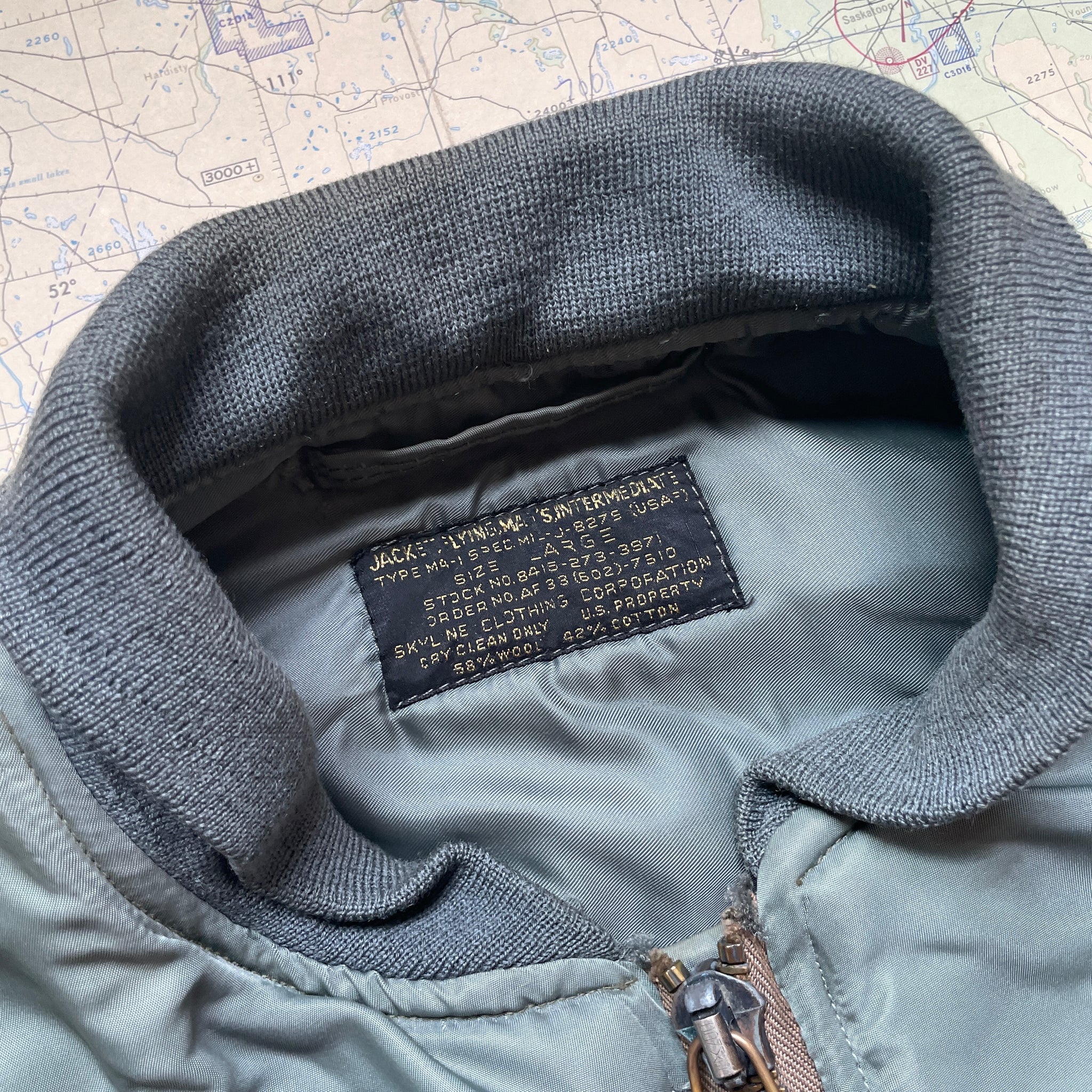 US Army 1955 MA-1 Jacket - MIL-J-8279 First Pattern – The Major's