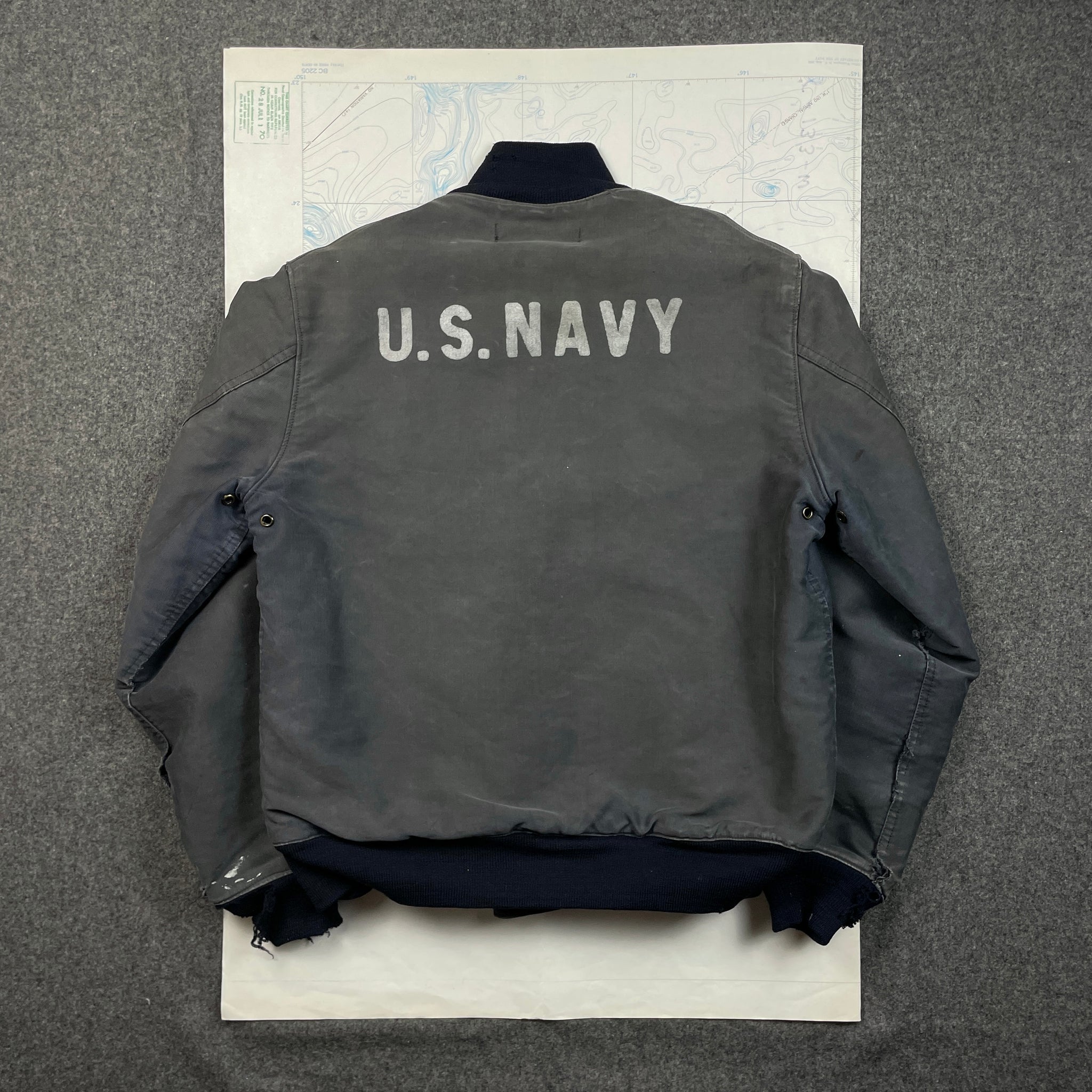 US Navy 1943 Blue Hook Deck Jacket - Size 38 – The Major's Tailor