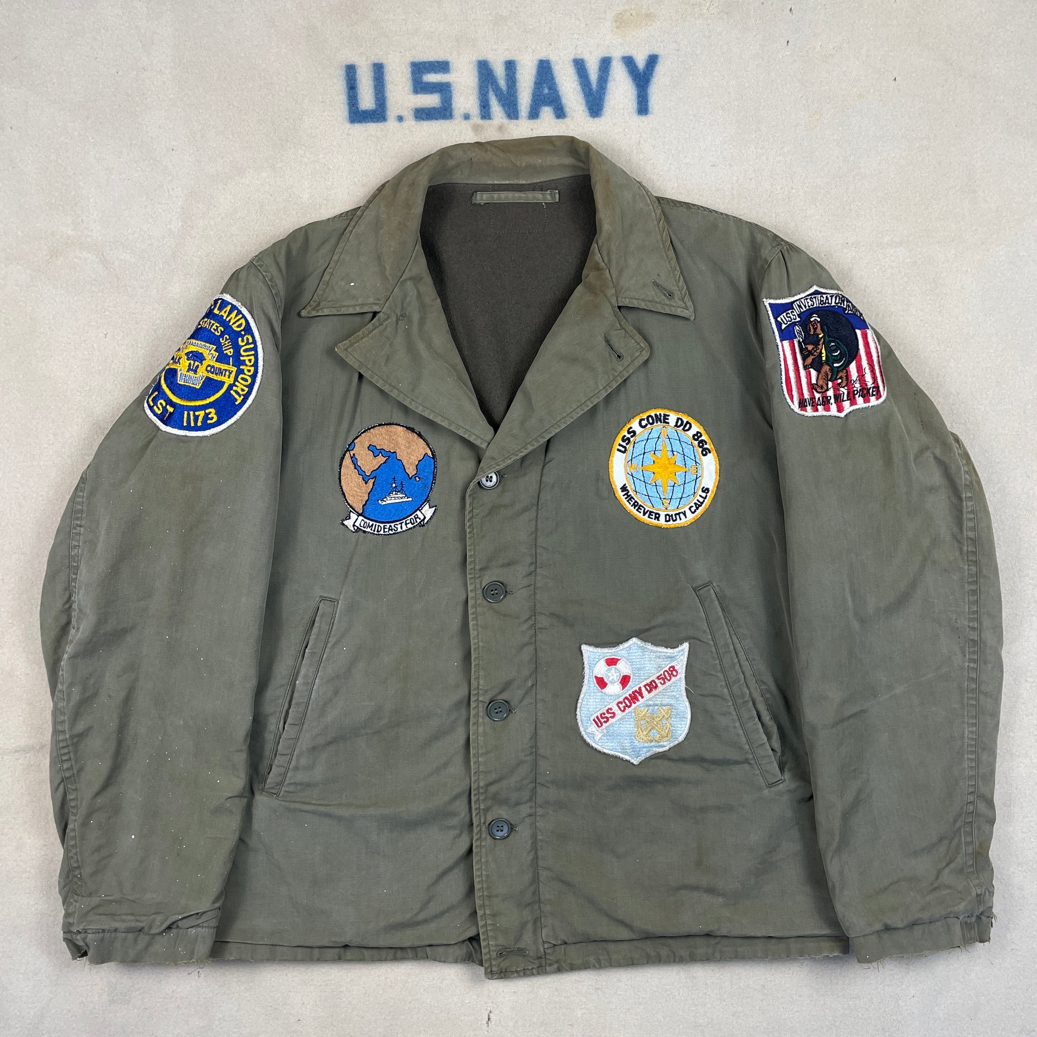 US Navy N4 Deck Jacket Patched – The Major's Tailor