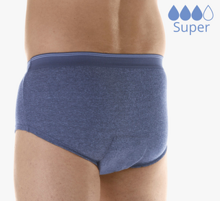  Battewa Washable Incontinence Underwear For Men, Leak Proof  Cotton Boxer Briefs Absorbency