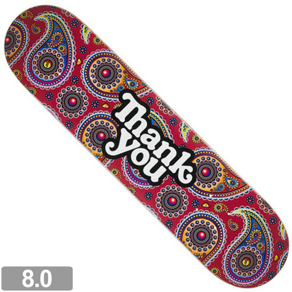 THANK YOU SKATE CO MODERN LOGO SILVER FOIL DECK 7.75 【 サンキュー