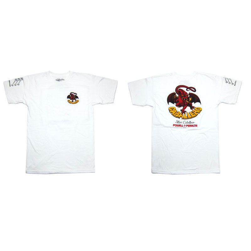 POWELL PERALTA CABALLERO ORIGINAL DRAGON T-SHIRTS WHITE 【 パウエル キャバレロ オリジナル  ドラゴン Tシャツ ホワイト 】