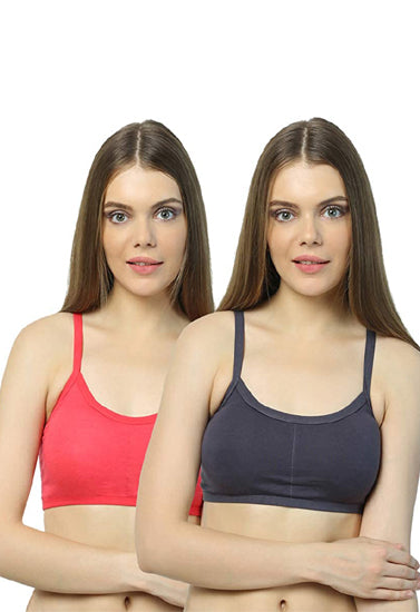 Comfort Beige Thin Straps Sports Bra