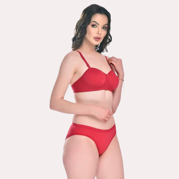 Casual Chic Cotton Bra Panty Set, buy Now from Snazzyway