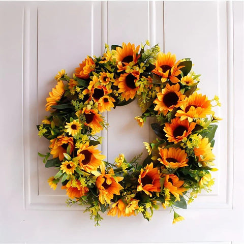 sunflower natural wreath