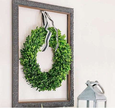wreath in a frame