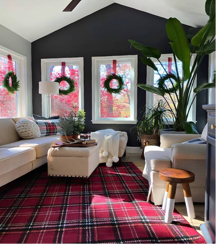 wreaths inside the house