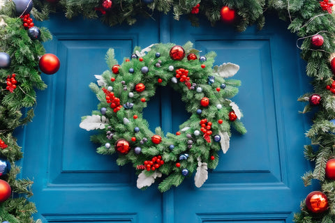 wreath on a door