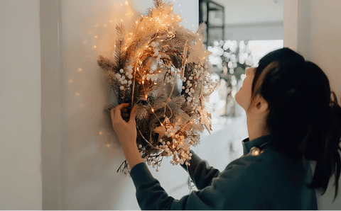 How to light a wreath
