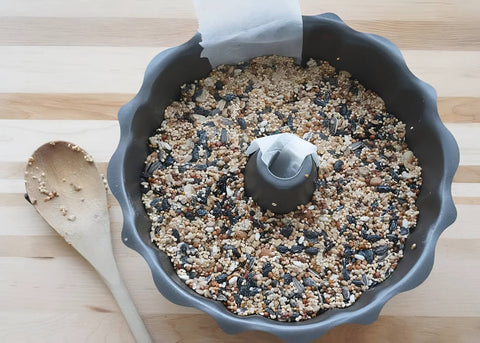 how to make bird seed wreaths