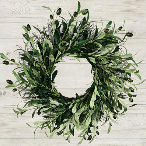 olive branches wreath