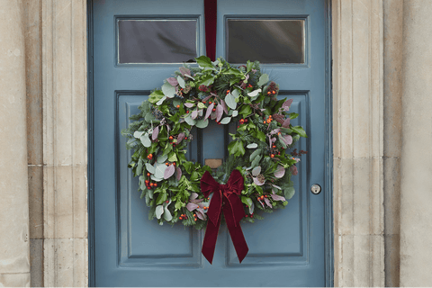 Wreath on a door