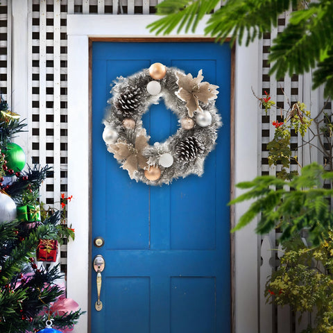 wreath on a door