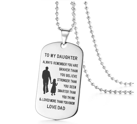 to my daughter necklace