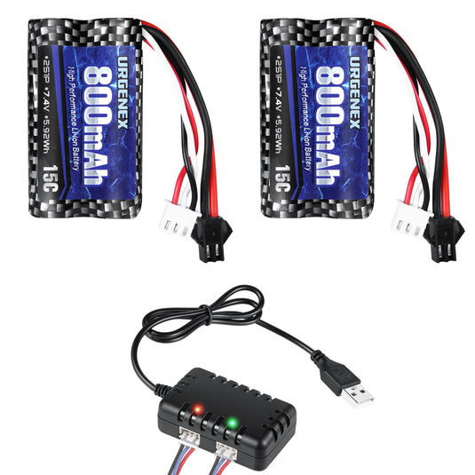 Promo baterai rc wpl mn liion li-ion 2s 7,4 volt 2000 mah