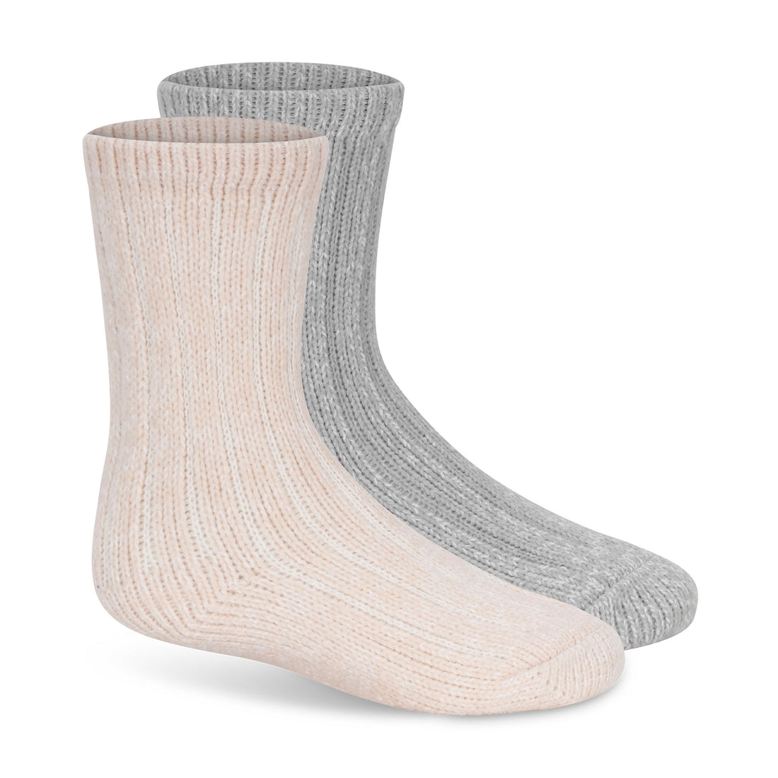 Boody Womens Crew Boot Sock, Light Grey Marl - The Apple Tree