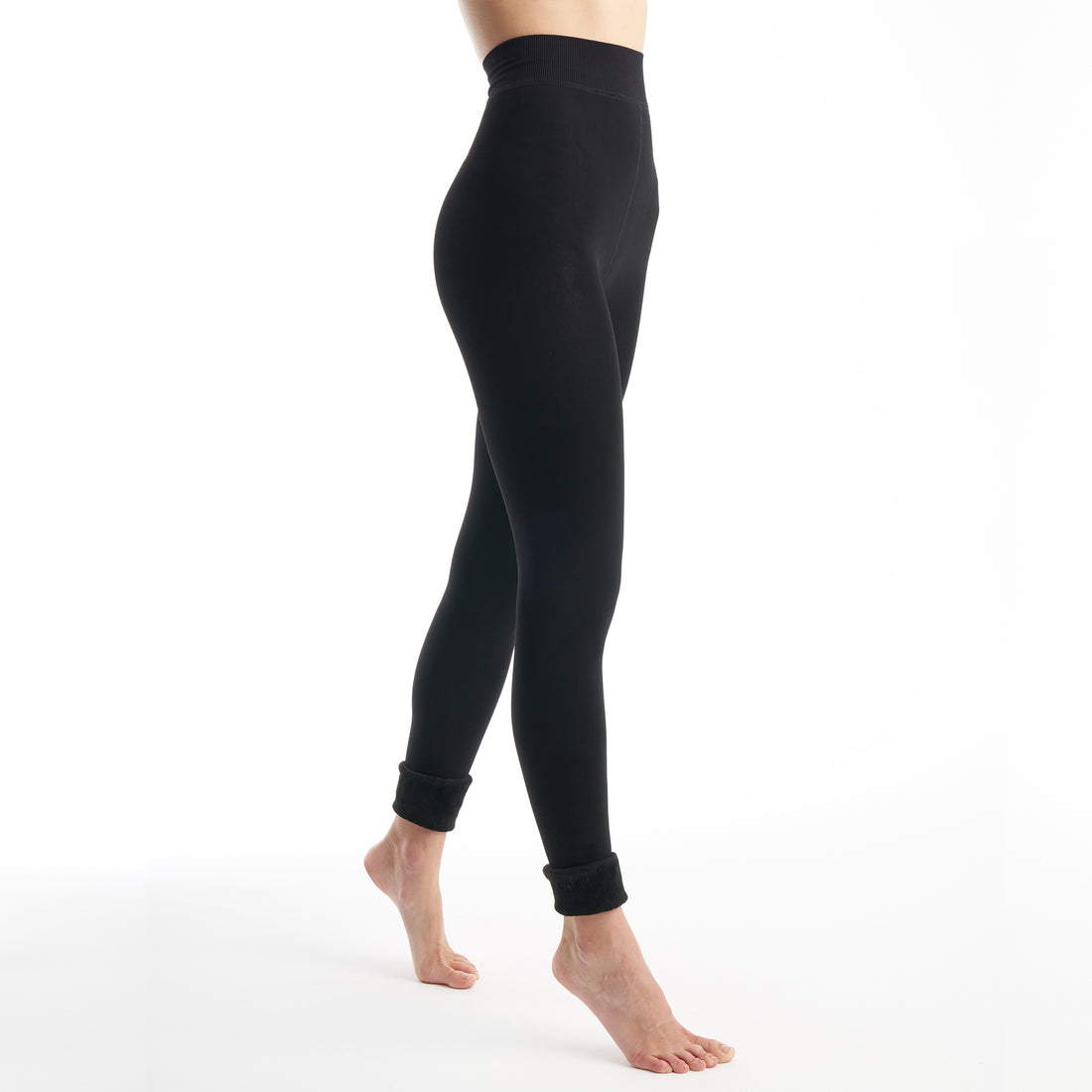 Buy ALAXENDER Fleece Lined Tights Women Warm Fake Translucent