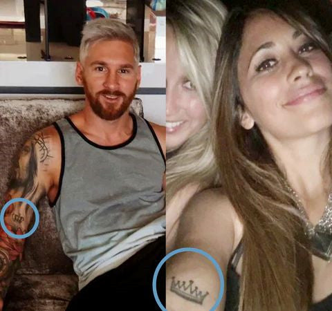 Messi Crown Tattoo