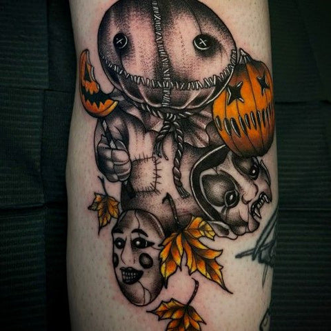 Jake on Twitter Sorry Im behind on posting Trick r Treat tattoo from a  couple weeks ago tattoo tattoos trickrtreat trickrtreattattoo  halloween halloweentattoo httpstco4pPilsqdey  Twitter