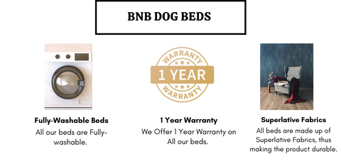 BNB Navy and Yellow Dog Bed -(Donut Bed)