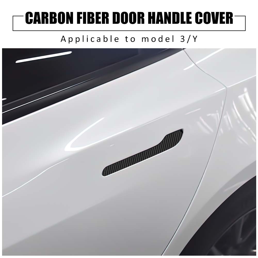 Cloudmall Tesla Model 3/Y REAL Carbon Fiber Door Handle Cover – CLOUDMALL