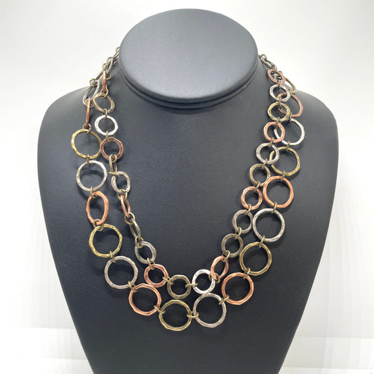 Vintage Interlocking Circles Necklace