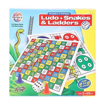 Load image into Gallery viewer, Ratna Folding Ludo/Snake &amp; Ladder 2 in 1 Board Game Set for Kids