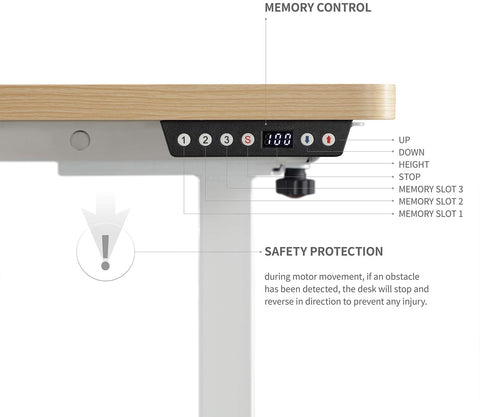 Easily adjust the height of your ergonomic standing desk 