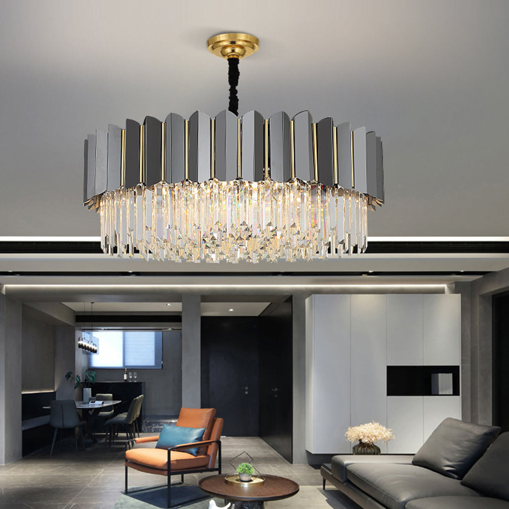 Postmodern Personality LED Home Living Room Crystal Chandelier