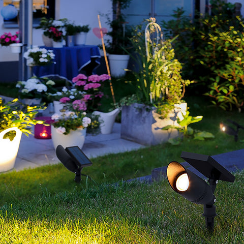 Outdoor Waterproof Solar Spot Light Landscape Lighting for Courtyard Garden Lawn