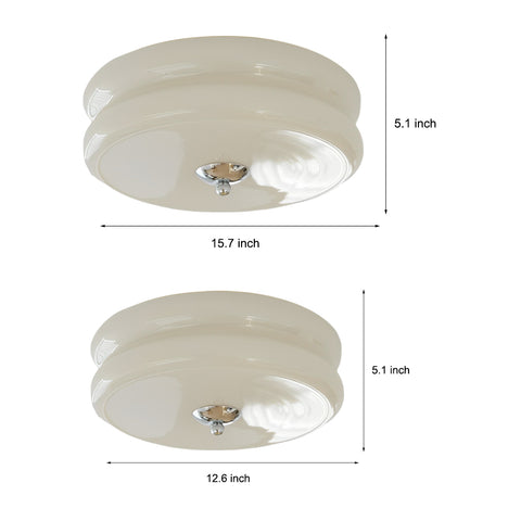 Dazuma Round Drum Three Step Dimming LED Nordic Ceiling Light