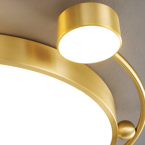 Dazuma Three Step Dimming Copper Modern Ceiling Light Fixture