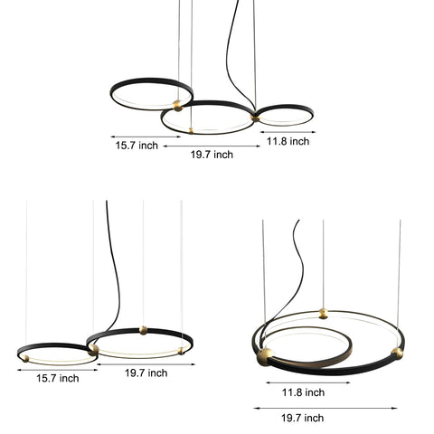 Dazuma Circular Creative Art Post-Modern Chandelier