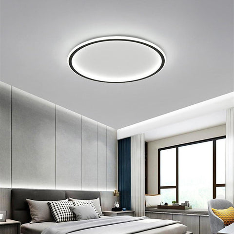 Circular Minimalist LED Flush Mount Ceiling Light - Appledas