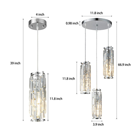 Dazuma Creative Industrial Style Chandelier Pendant Lights