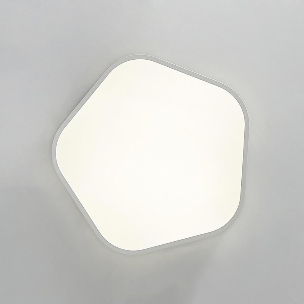 15'' LED 1-Light Tri-color Flush Mount Lights Modern LED Metal Acrylic Novelty Dimmable Ceiling Lights