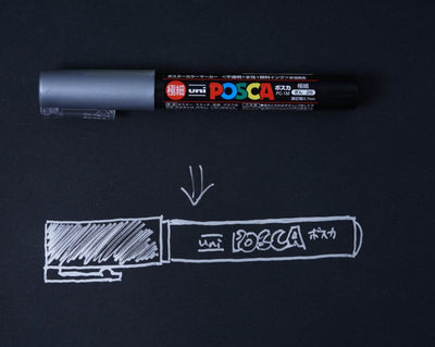 Uni Posca Paint Marker Extra Fine - Black – Desk Gems