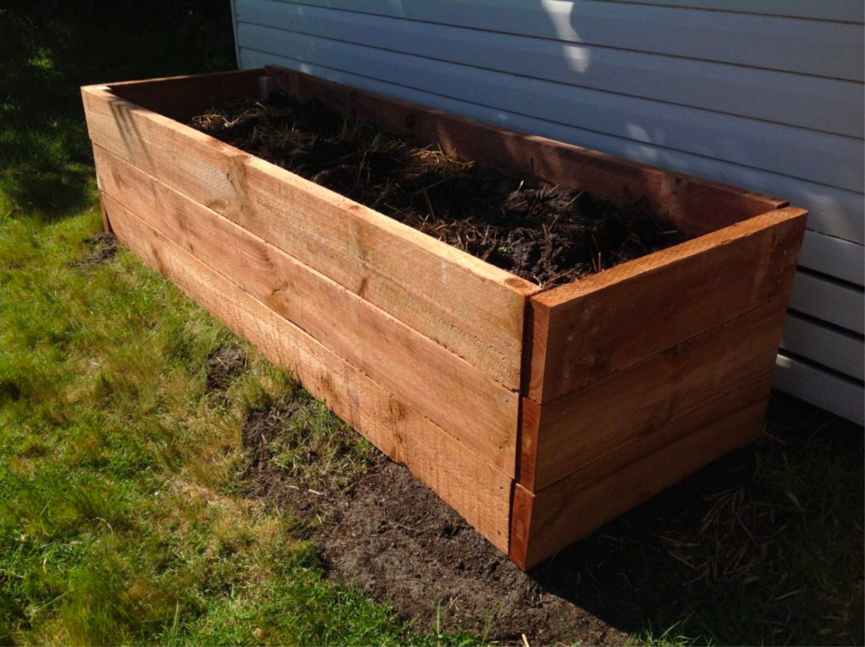 pine raised garden bed