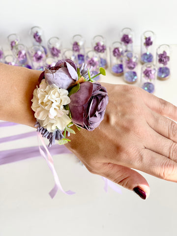 Dusty Rose Wrist Corsage Bracelet, Set of 6 Vintage Wedding Corsage -  Bracelets, Facebook Marketplace