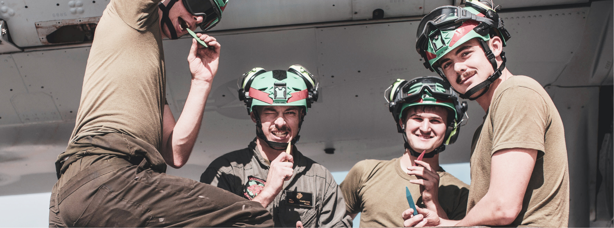 Marines eating Crayons Ready-To-Eat