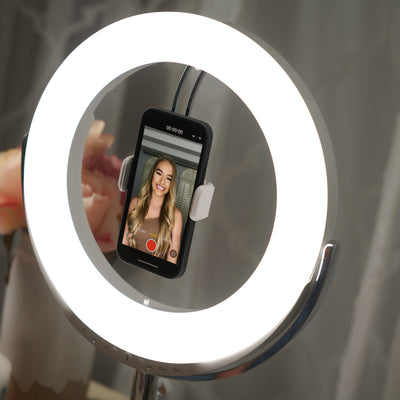 Ilios Lighting | All-in-One Ring Light and Makeup Mirror