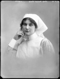 Lady Muriel Felicia Vere Barclay- Harvey (née Bertie) by Bassano Ltd, Old Bond Street, London. Whole- plate glass negative, 6 May 1916.