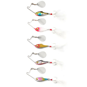 Fishing Lures Trout Lures Hard Metal Spinner Baits Spinner Baits for Bass Fishing, Freshwater Saltwater Fishing Lure Spinnerbait - Wild Watt Sporting Goods - Spinner Baits For Bass Fishing