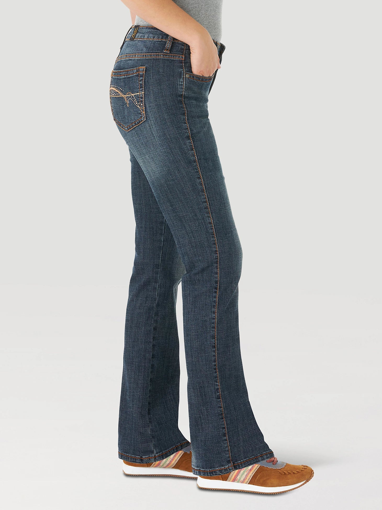 Wrangler Womens Aura Boot Cut Jeans