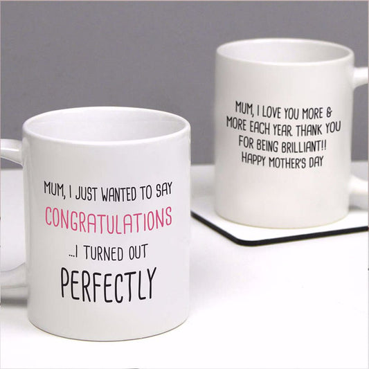 CONGRATULATIONS MOM MUG