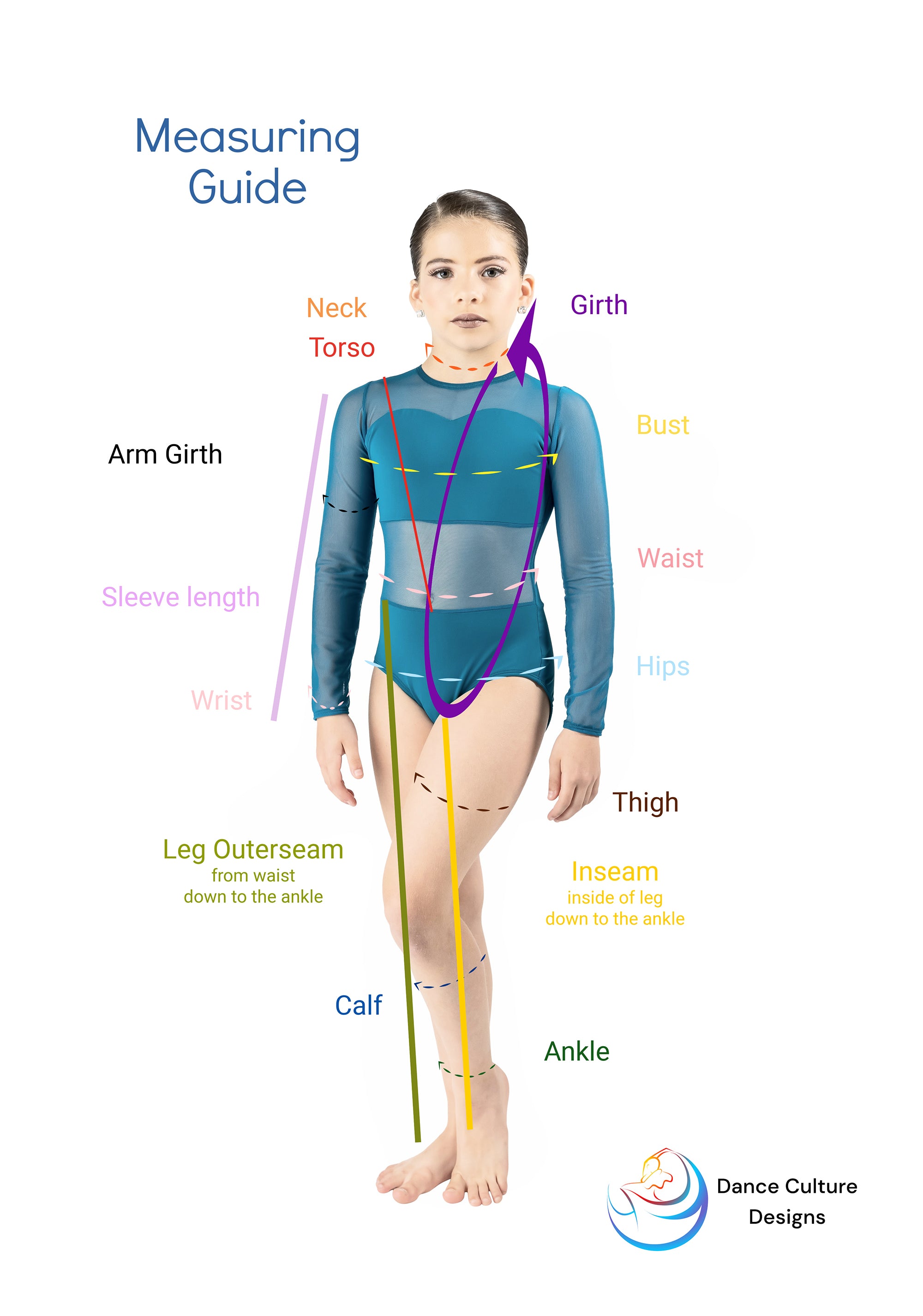 Measuring and Sizing Guide – Dance Culture Designs