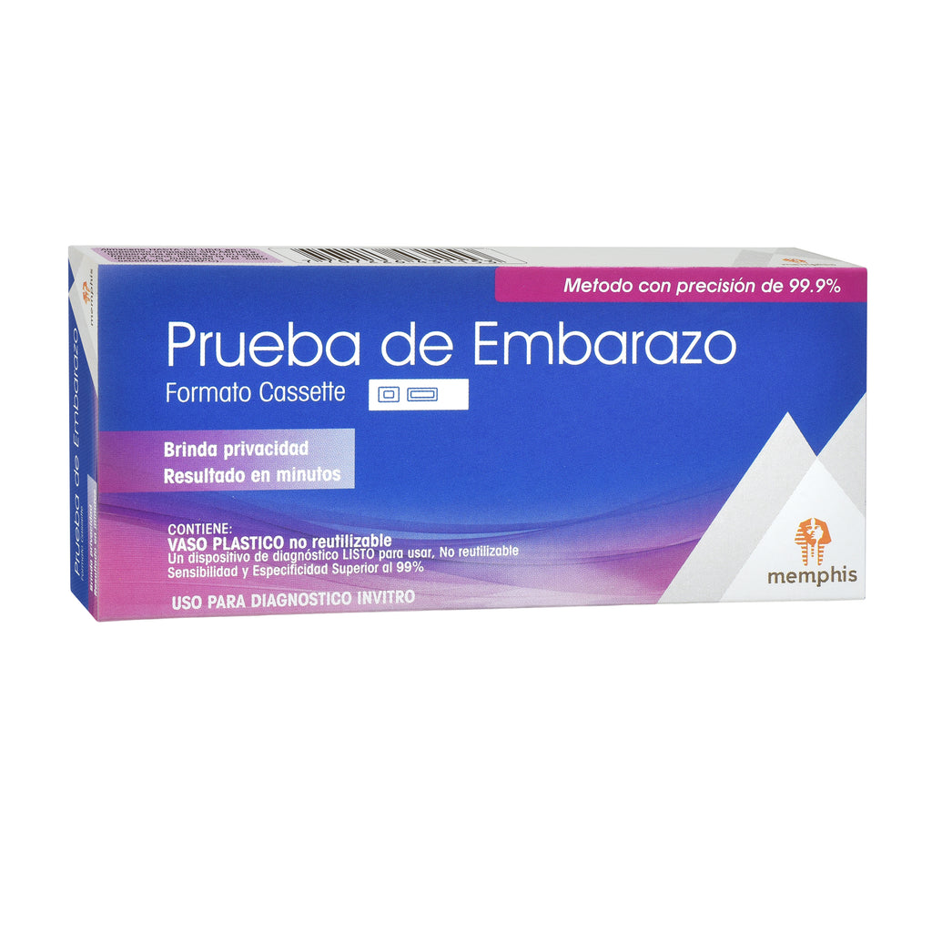 Prueba De Embarazo Casette Caja X1 Unidad Memphis 2587