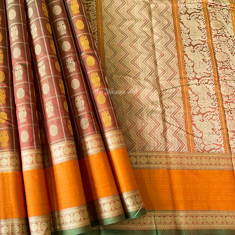 Silk Cotton Sarees | Iruthalai Pakshi Kanchi Silk Cotton Sarees Online